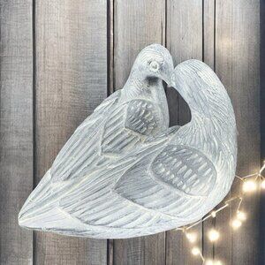 Austin Production Sculpture Love Birds Doves By Louise Shattuck 1980s Vintage